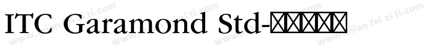 ITC Garamond Std字体转换